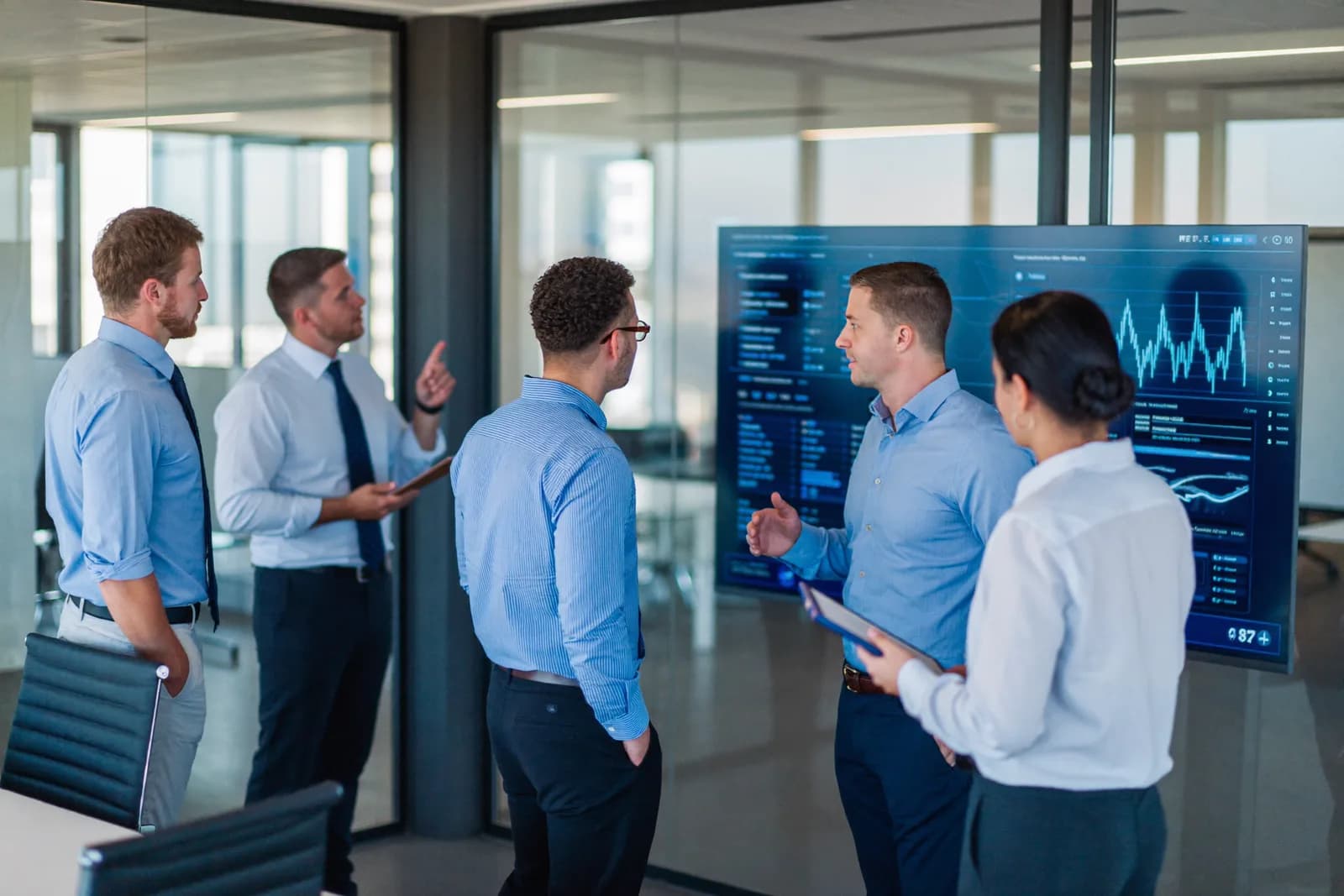 Maklerpool-Team bespricht Antragsstatus und Abschlussquote im FiFlowy Team-Dashboard
